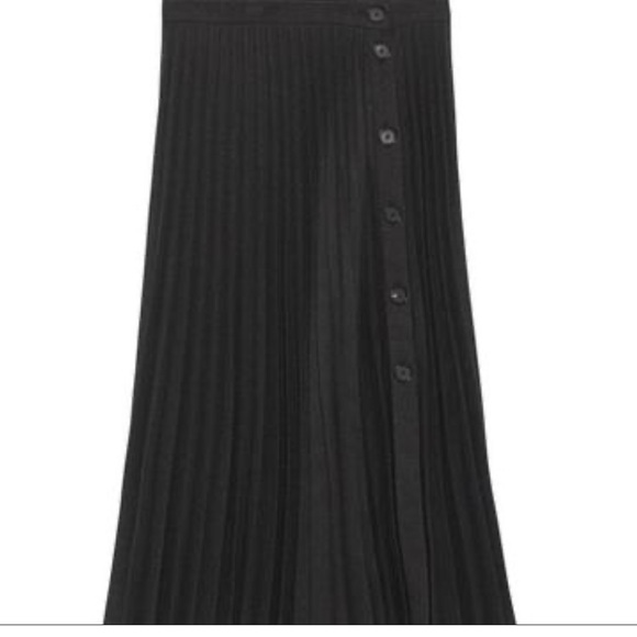 Zara PLEATED BUTTONED SKIRT - Picture 2 of 5
